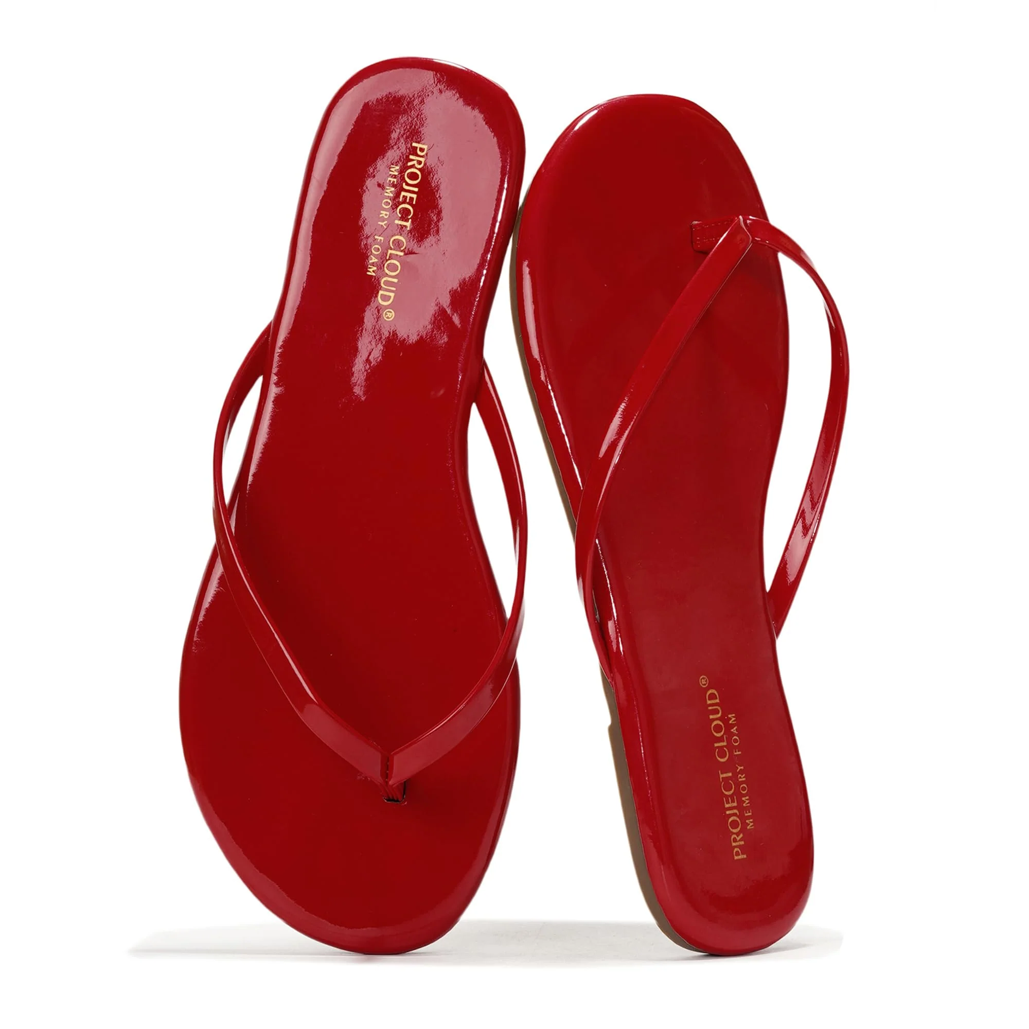 Project Cloud Women's | Eco-Leather Women Flip Flops | Memory Foam | Lightweight | Non-Slip - Foundations - Image 177