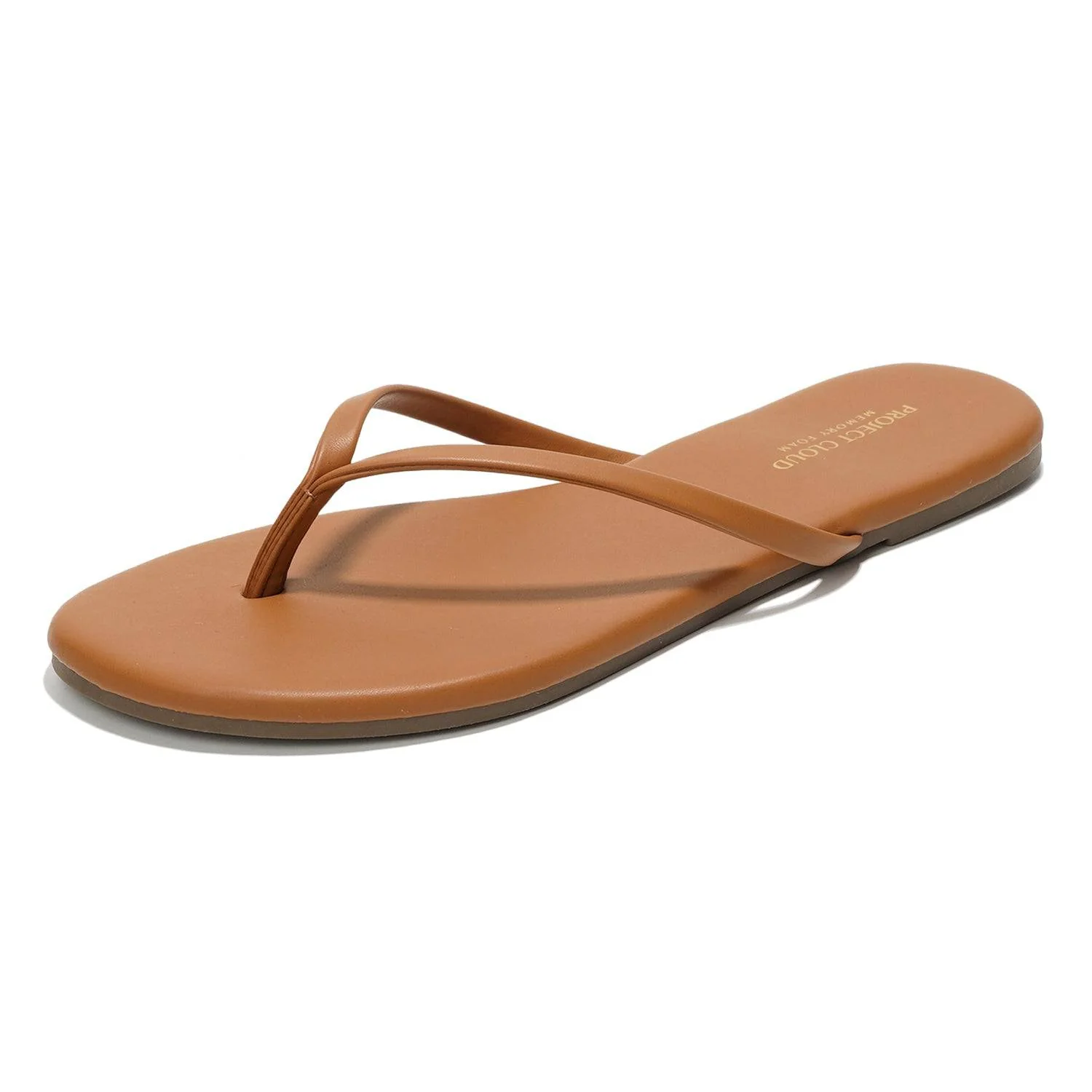 Project Cloud Women's | Eco-Leather Women Flip Flops | Memory Foam | Lightweight | Non-Slip - Foundations - Image 31