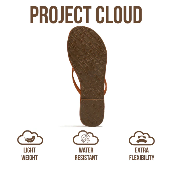 Project Cloud Women's | Eco-Leather Women Flip Flops | Memory Foam | Lightweight | Non-Slip - Foundations - Image 34