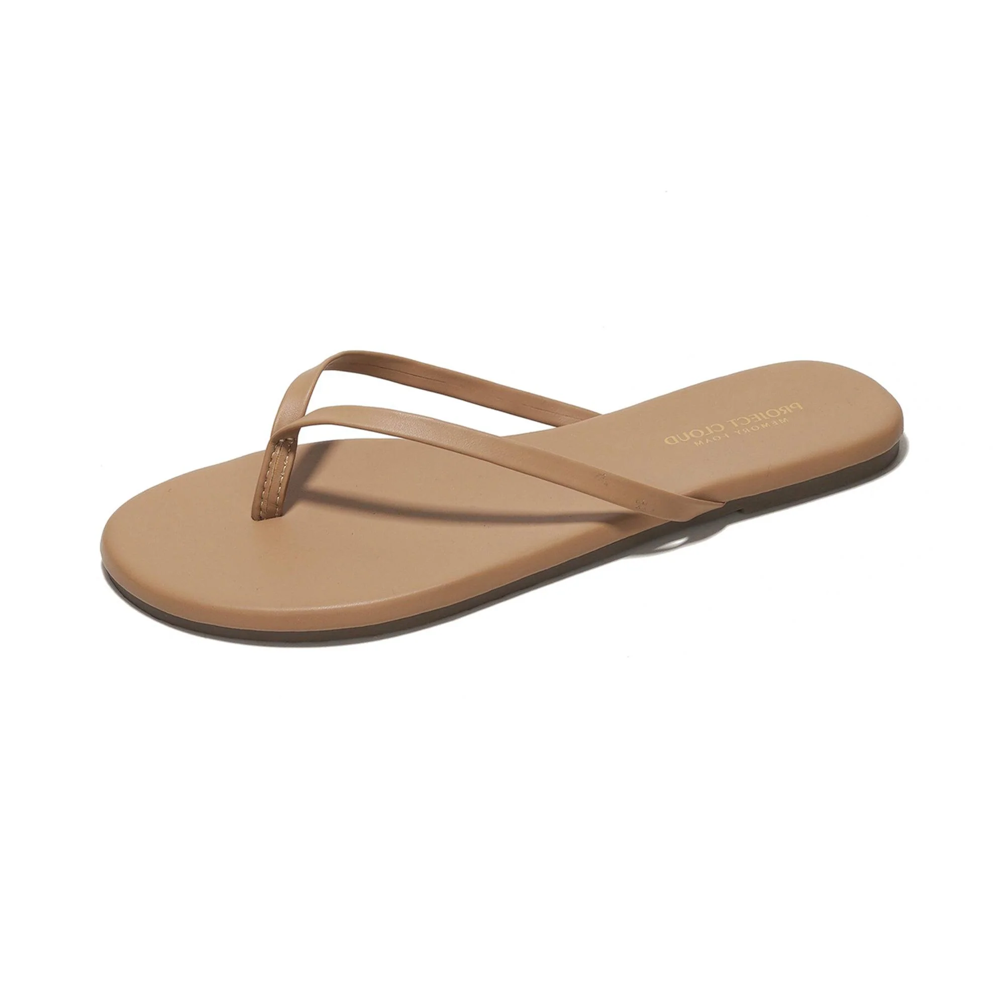 Project Cloud Women's | Eco-Leather Women Flip Flops | Memory Foam | Lightweight | Non-Slip - Foundations - Image 37