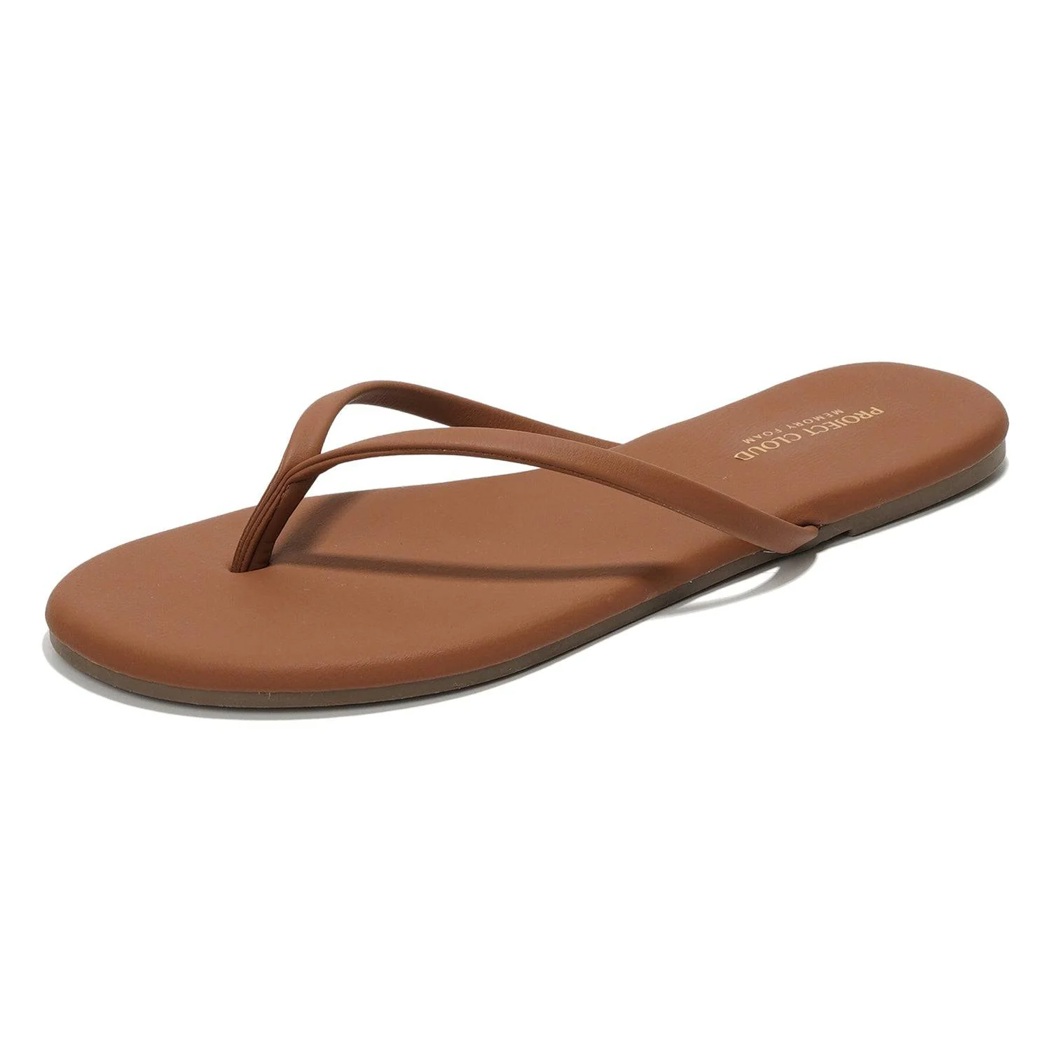 Project Cloud Women's | Eco-Leather Women Flip Flops | Memory Foam | Lightweight | Non-Slip - Foundations - Image 42