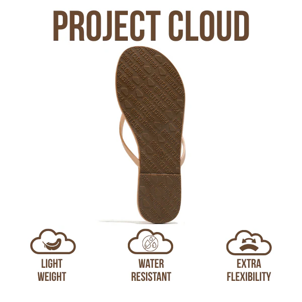 Project Cloud Women's | Eco-Leather Women Flip Flops | Memory Foam | Lightweight | Non-Slip - Foundations - Image 5