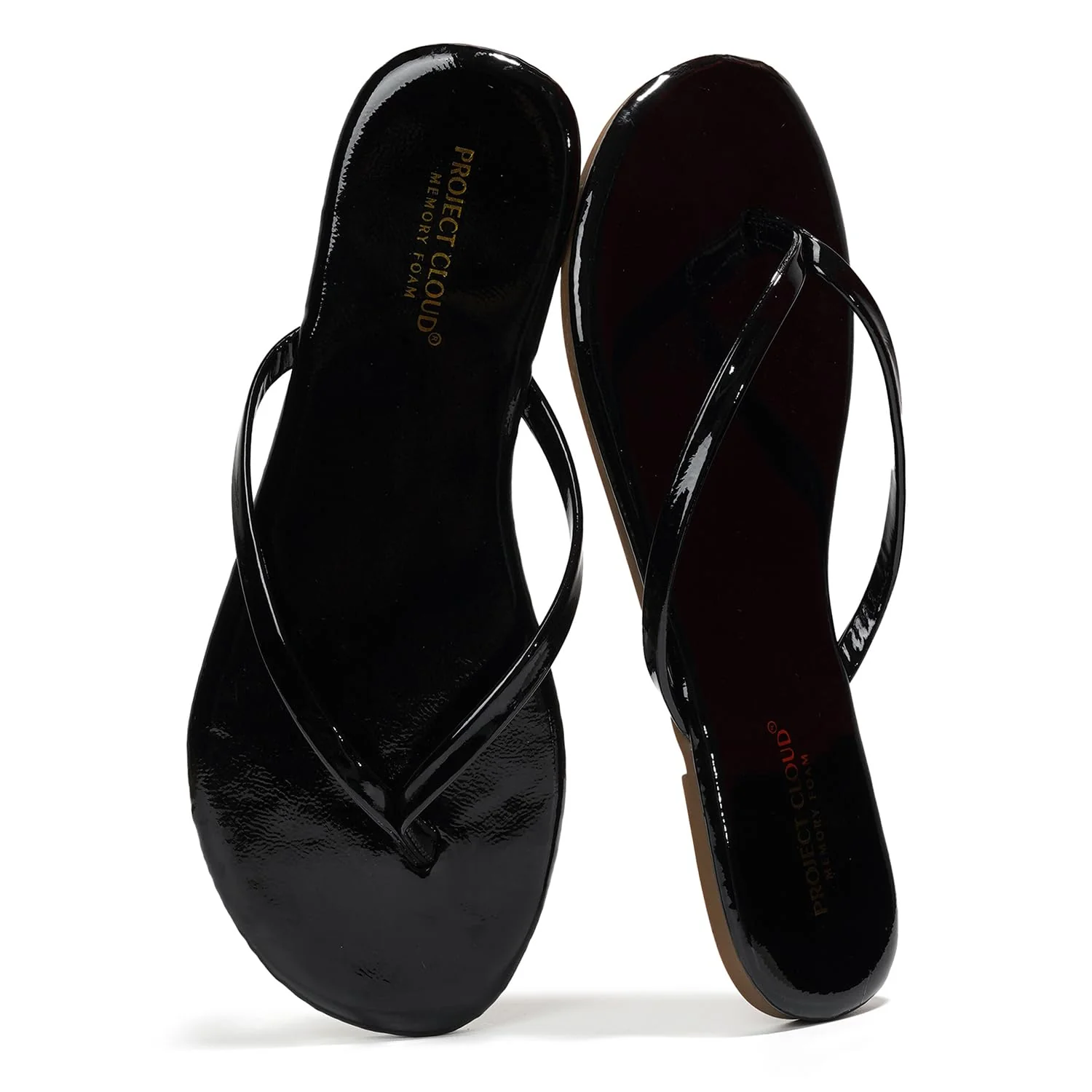 Project Cloud Women's | Eco-Leather Women Flip Flops | Memory Foam | Lightweight | Non-Slip - Foundations - Image 51