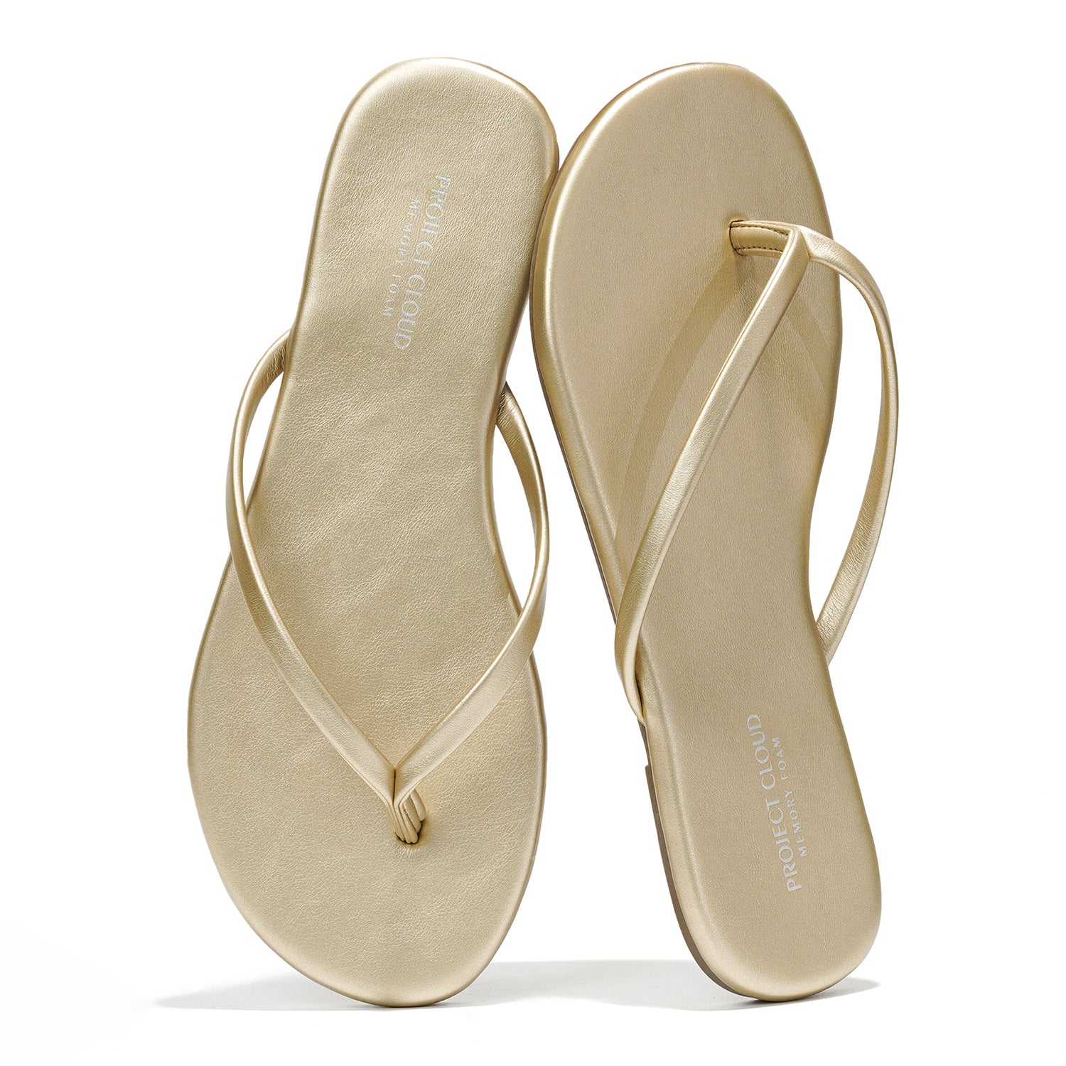 Project Cloud Women's | Eco-Leather Women Flip Flops | Memory Foam | Lightweight | Non-Slip - Foundations - Image 56