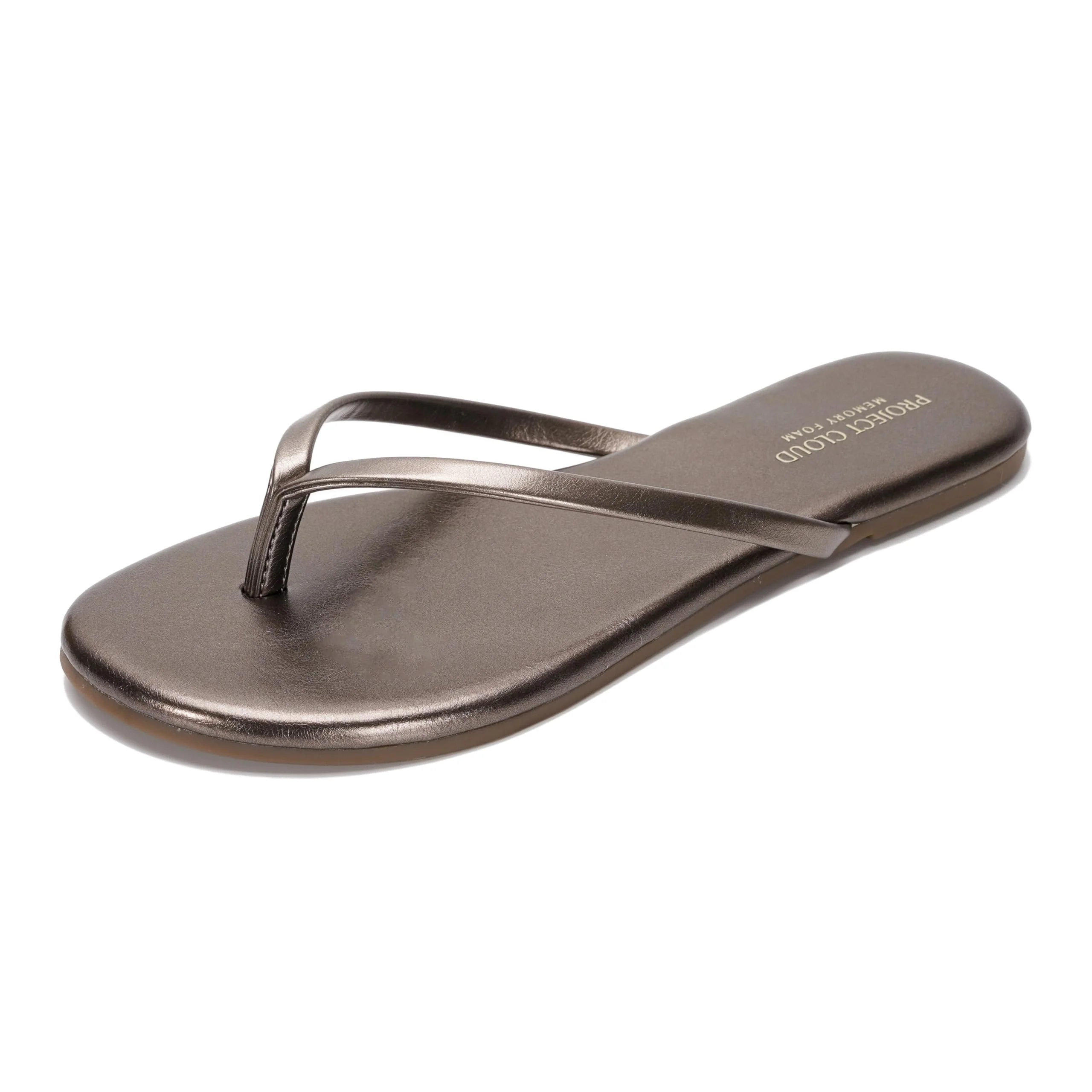 Project Cloud Women's | Eco-Leather Women Flip Flops | Memory Foam | Lightweight | Non-Slip - Foundations - Image 62