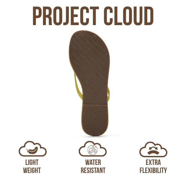 Project Cloud Women's | Eco-Leather Women Flip Flops | Memory Foam | Lightweight | Non-Slip - Foundations - Image 70