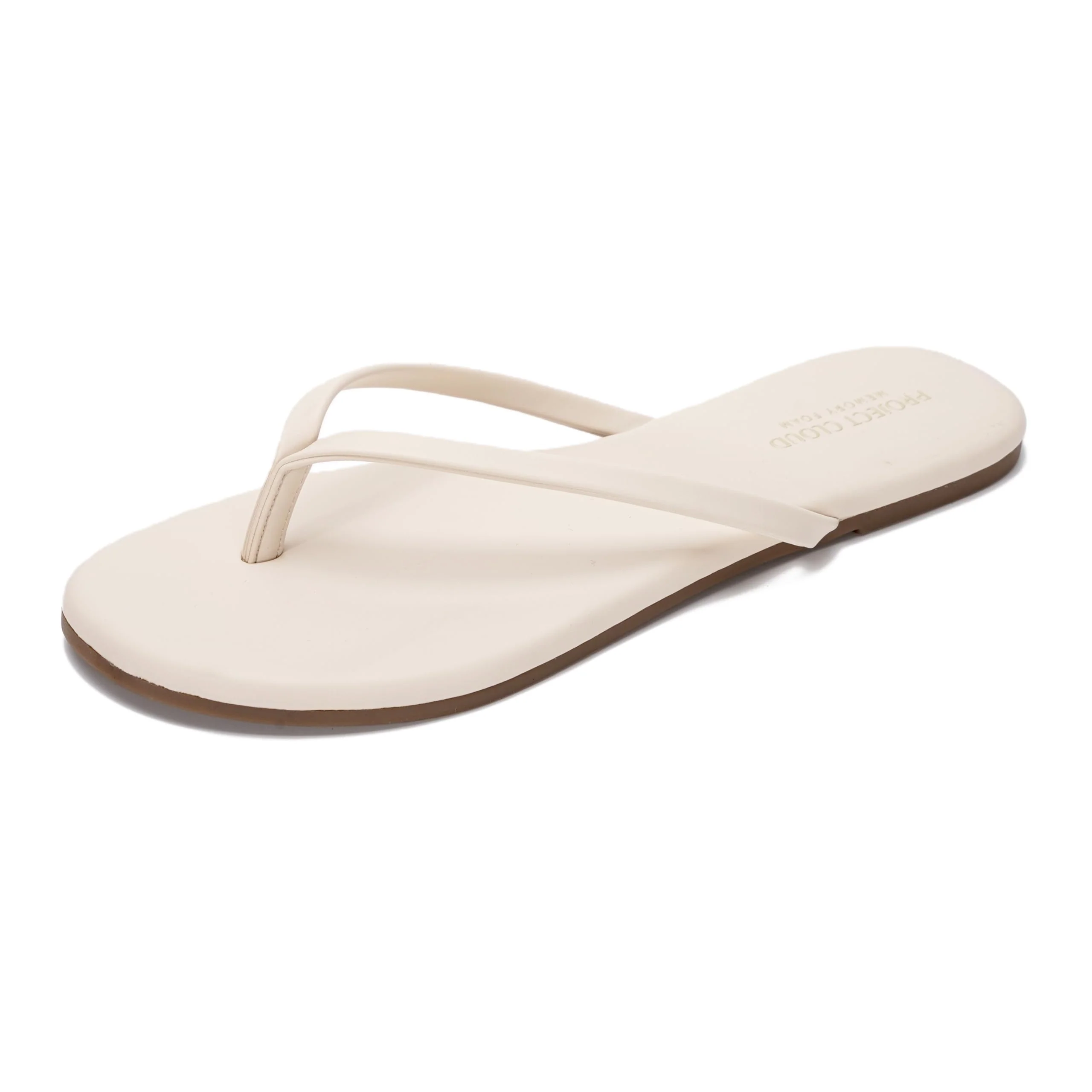 Project Cloud Women's | Eco-Leather Women Flip Flops | Memory Foam | Lightweight | Non-Slip - Foundations - Image 79