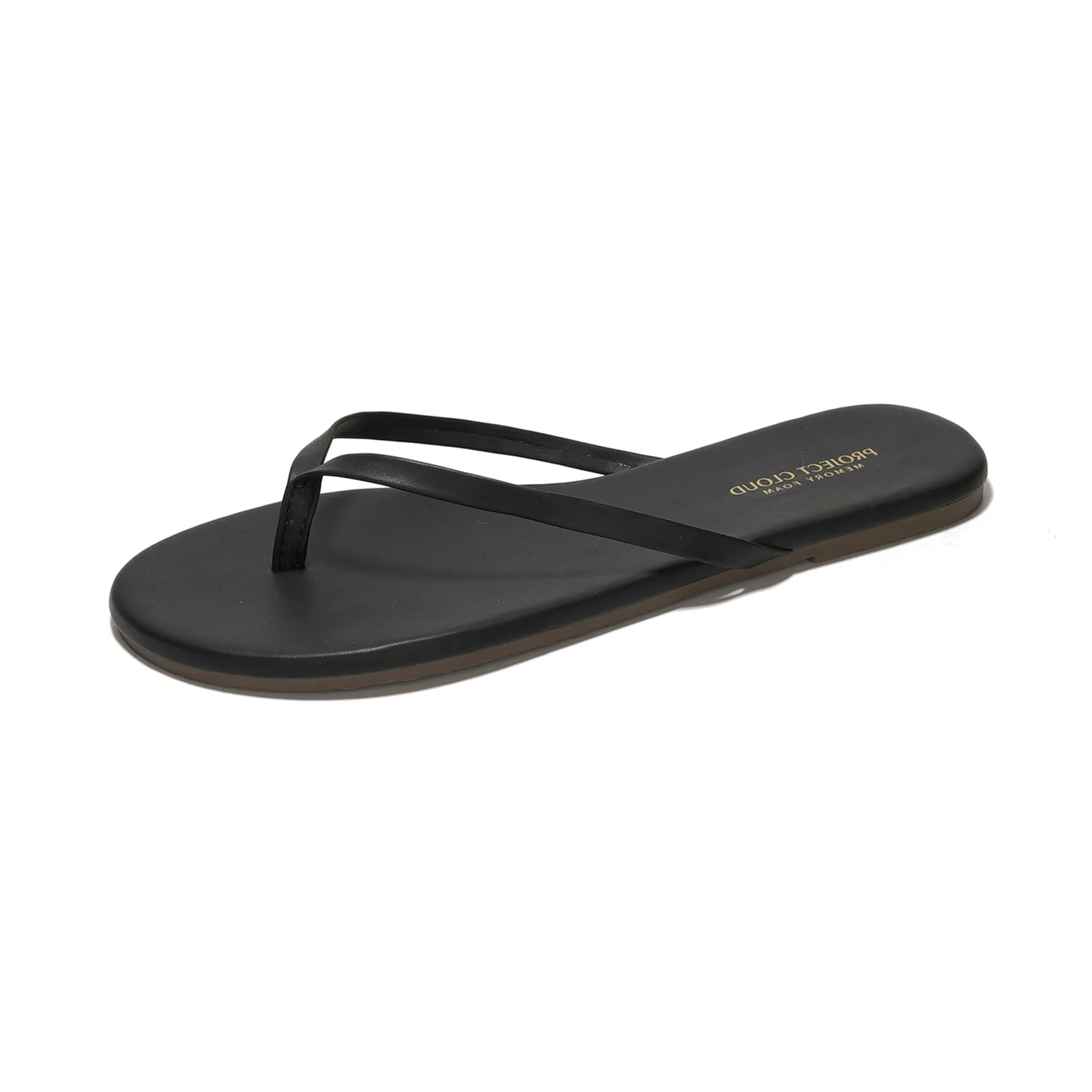 Project Cloud Women's | Eco-Leather Women Flip Flops | Memory Foam | Lightweight | Non-Slip - Foundations - Image 8