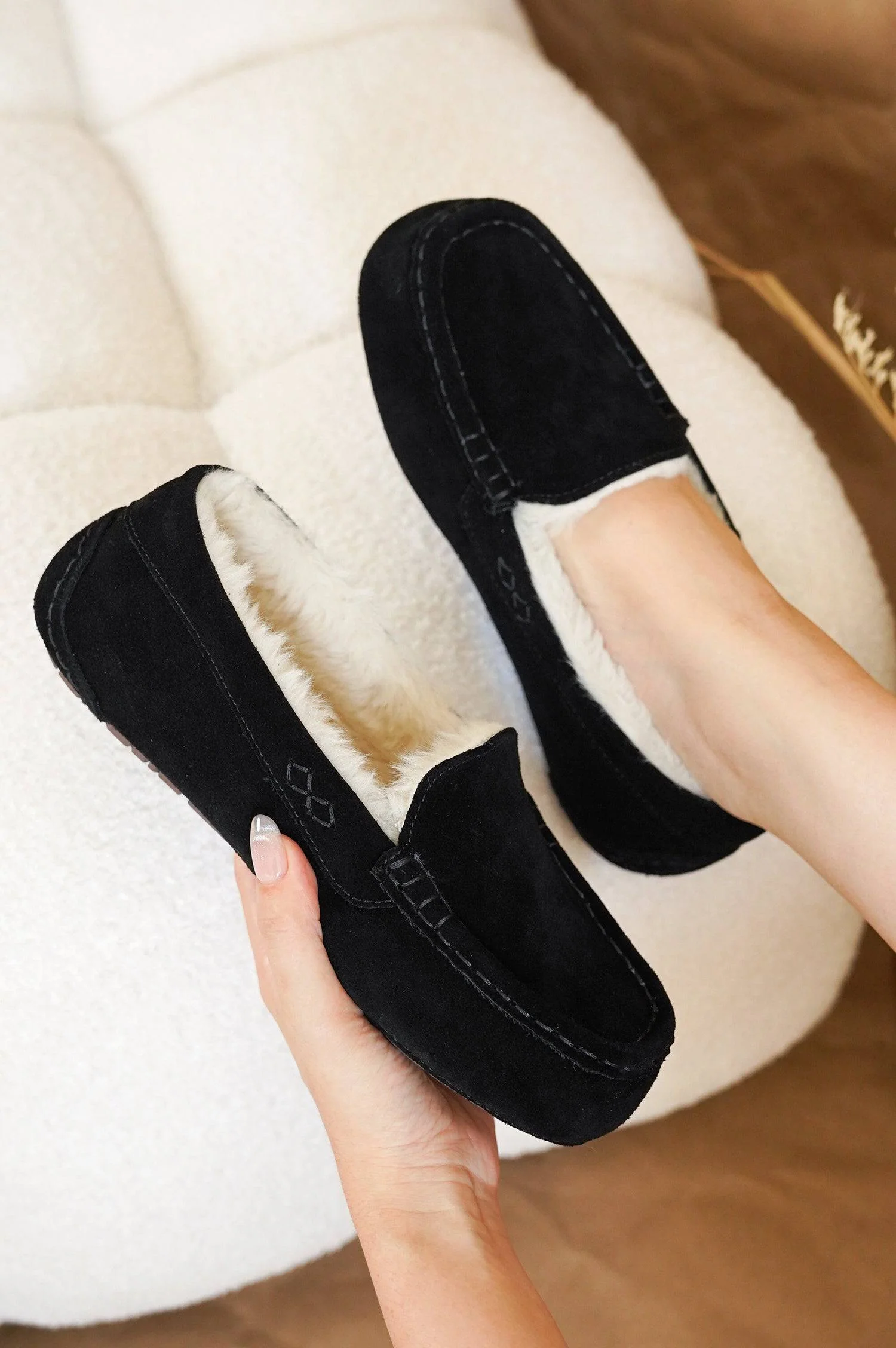 Project Cloud Women's | 100% Genuine Suede Loafers | Memory Foam | Lightweight | Non-Slip - Cathi - Image 10