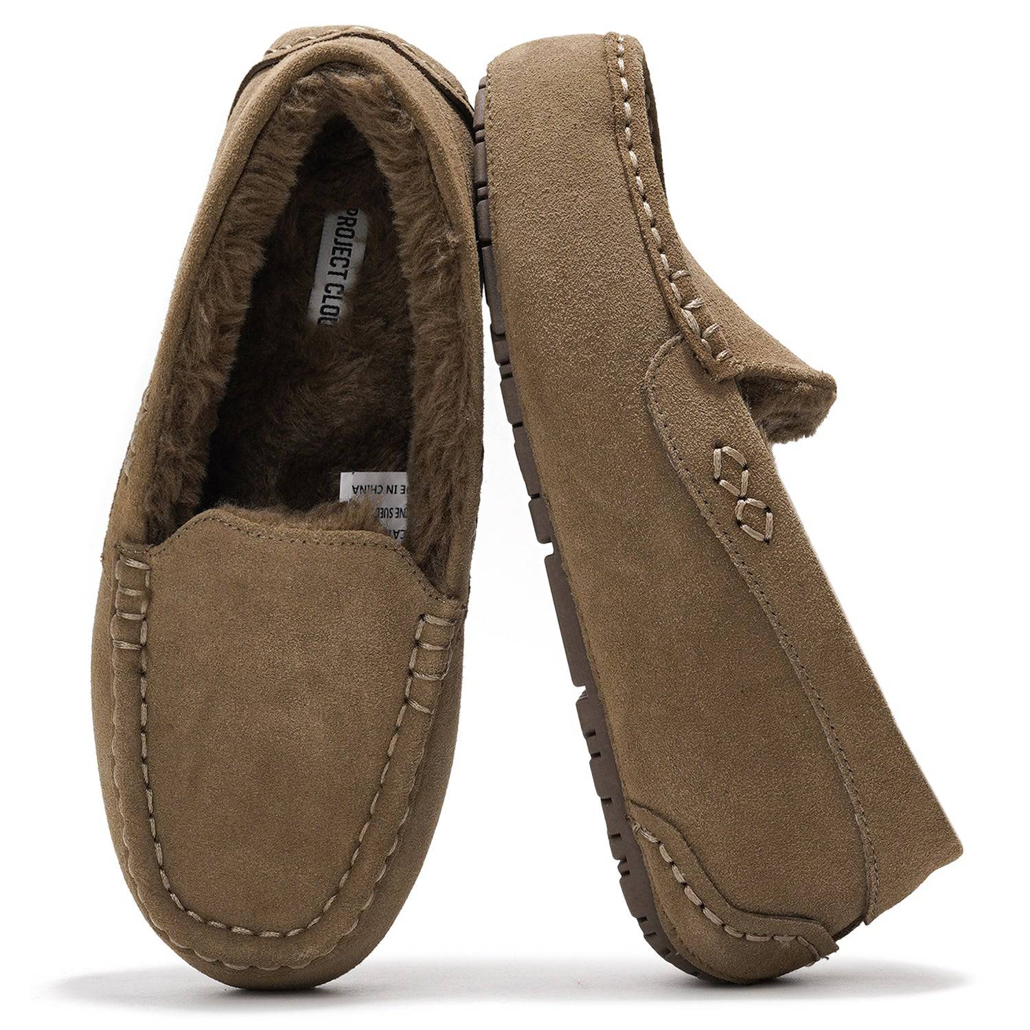 Project Cloud Women's | 100% Genuine Suede Loafers | Memory Foam | Lightweight | Non-Slip - Cathi - Image 11