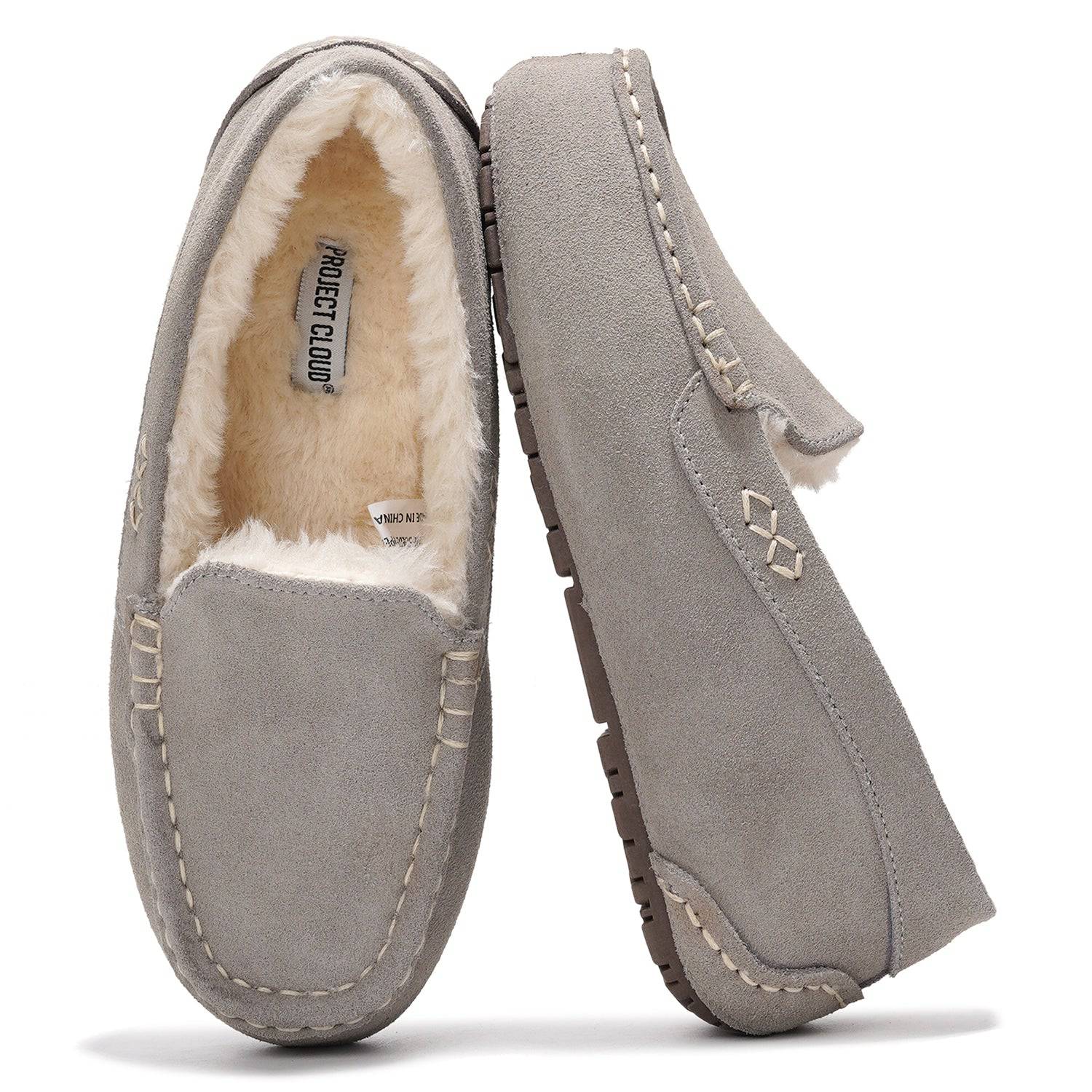 Project Cloud Women's | 100% Genuine Suede Loafers | Memory Foam | Lightweight | Non-Slip - Cathi - Image 16
