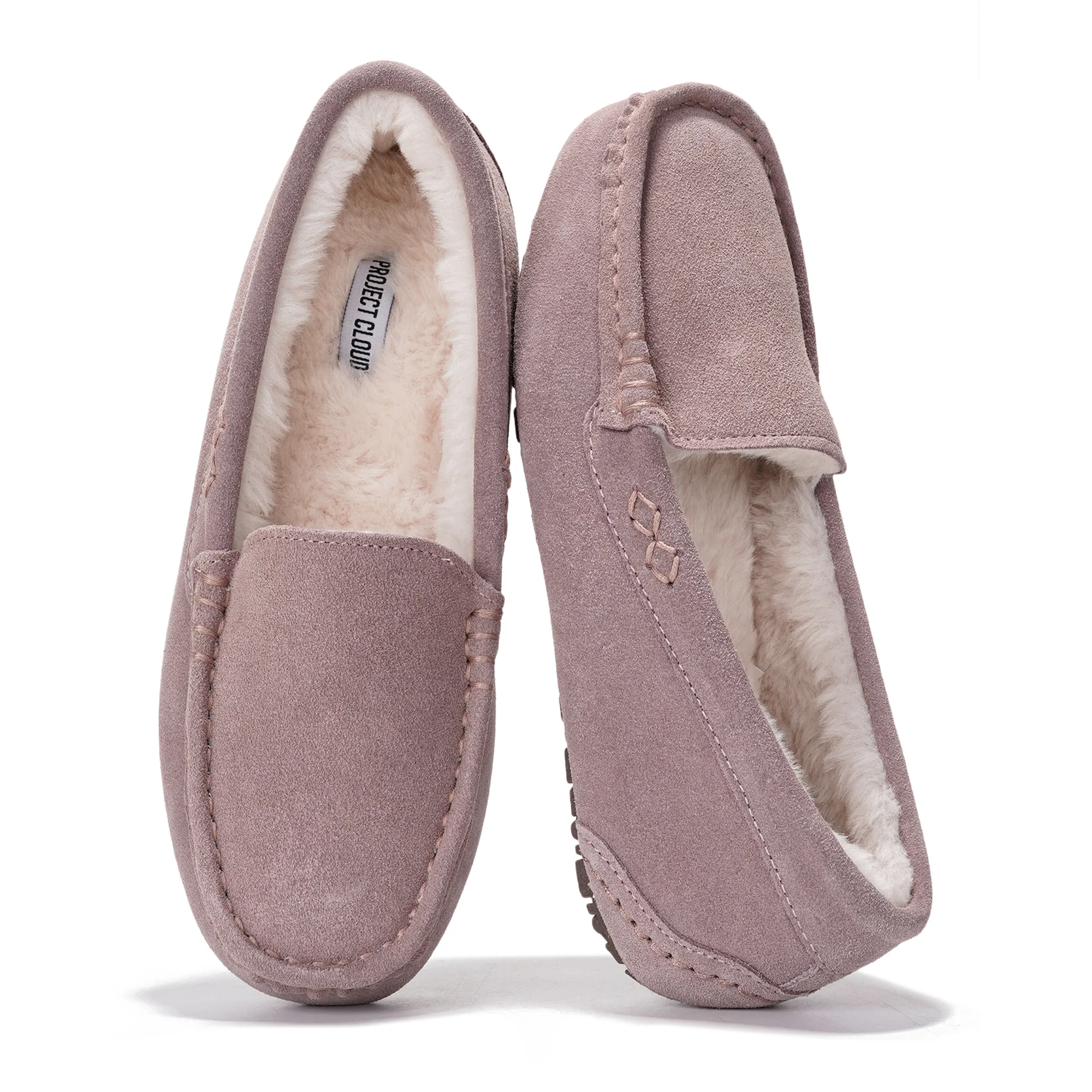Project Cloud Women's | 100% Genuine Suede Loafers | Memory Foam | Lightweight | Non-Slip - Cathi - Image 26