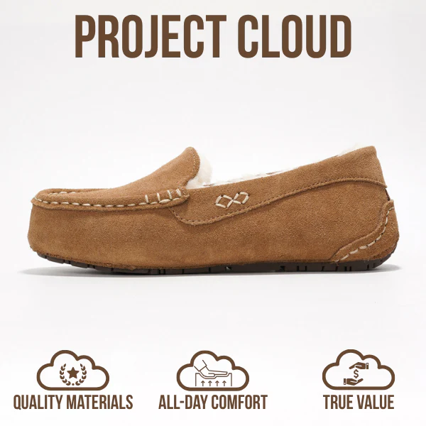 Project Cloud Women's | 100% Genuine Suede Loafers | Memory Foam | Lightweight | Non-Slip - Cathi - Image 3