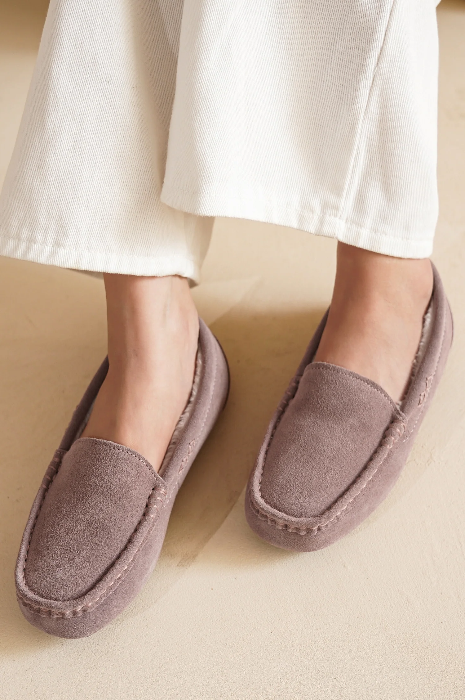 Project Cloud Women's | 100% Genuine Suede Loafers | Memory Foam | Lightweight | Non-Slip - Cathi - Image 30
