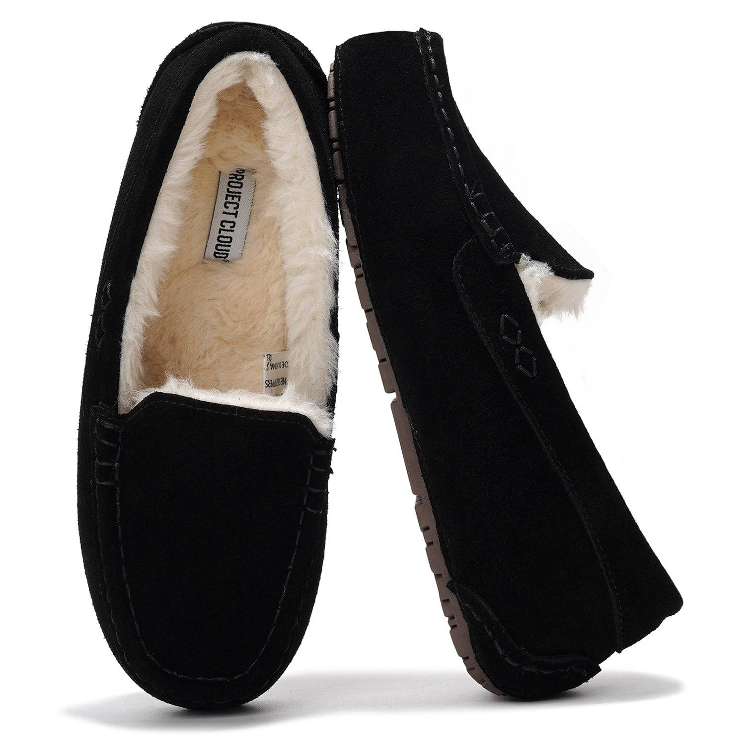 Project Cloud Women's | 100% Genuine Suede Loafers | Memory Foam | Lightweight | Non-Slip - Cathi - Image 6