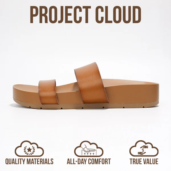 Project Cloud Women's | Lightweight Platform Sandals | Memory Foam Technology | Anti-Slip - Hilltop - Image 22