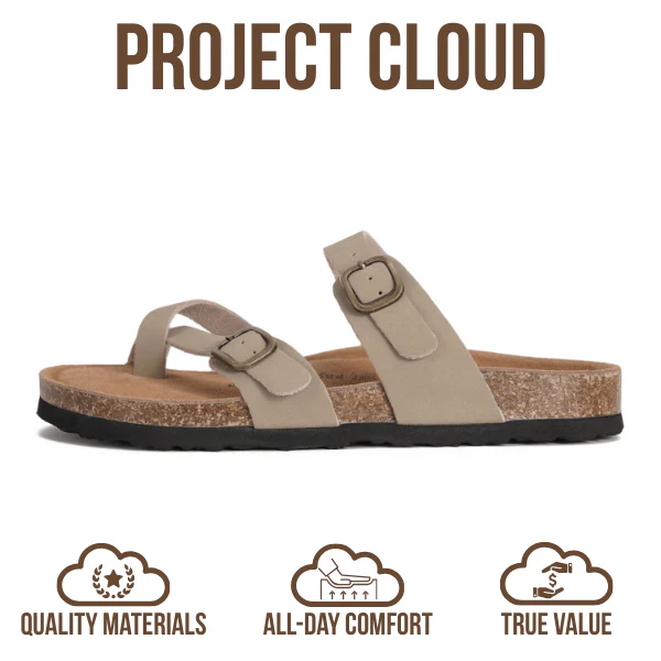 Project Cloud Women's | Genuine Leather Sandals | Memory Foam | Lightweight | Non-Slip - Lian - Image 10