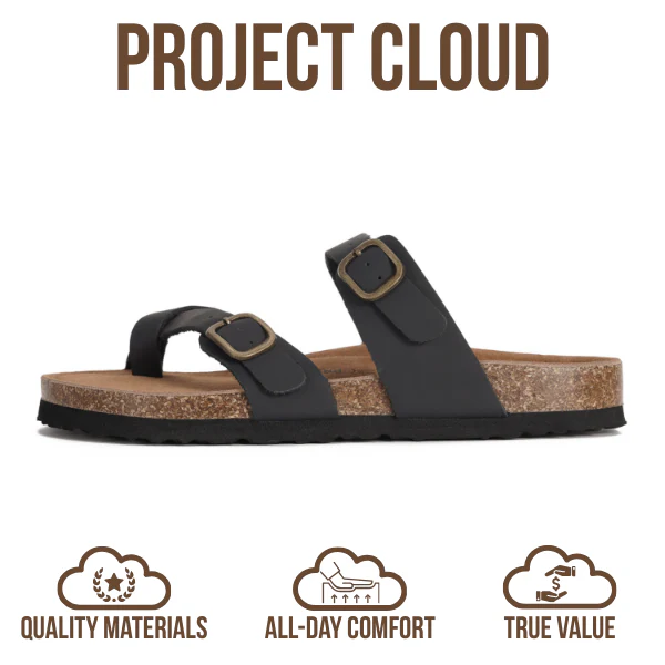 Project Cloud Women's | Genuine Leather Sandals | Memory Foam | Lightweight | Non-Slip - Lian - Image 16