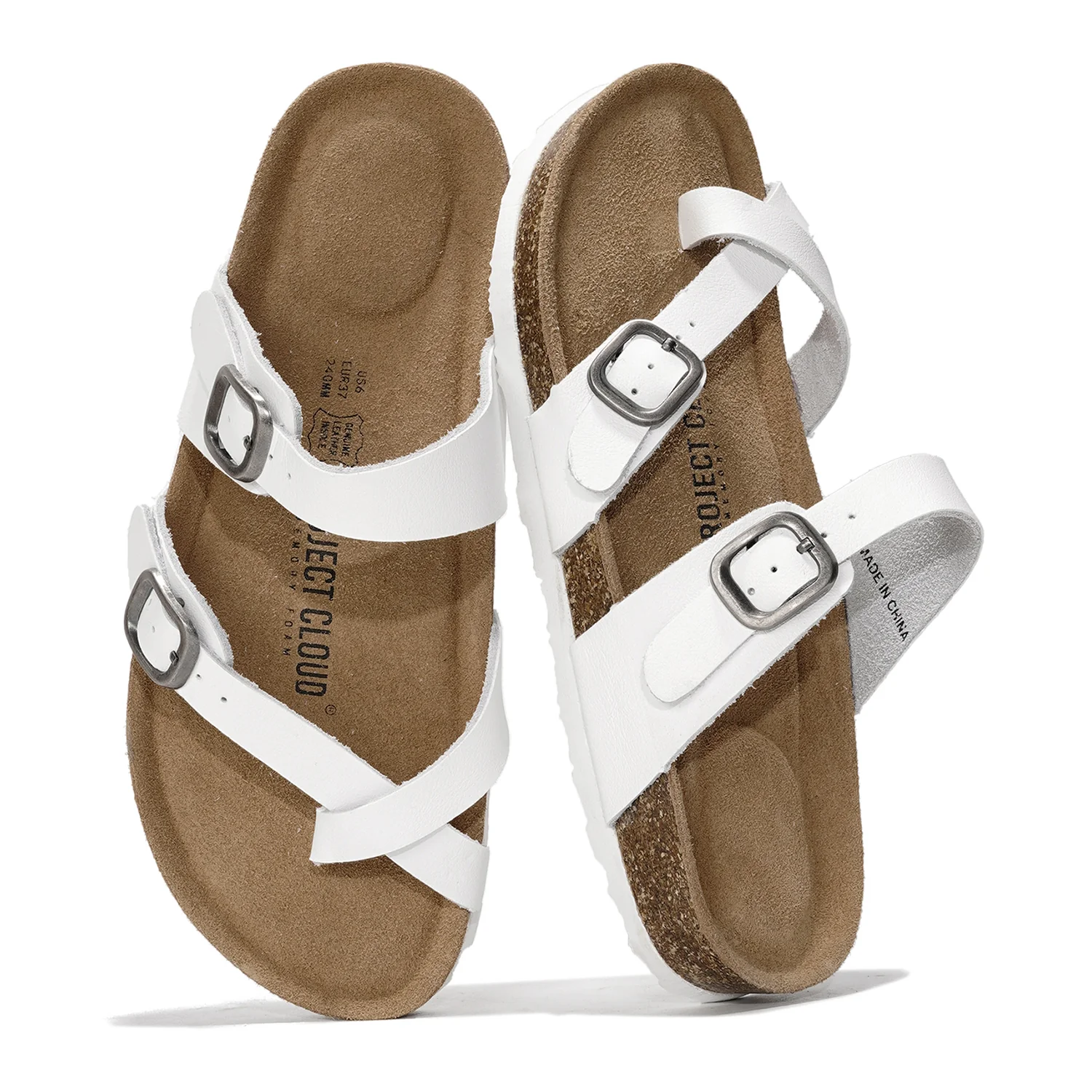 Project Cloud Women's | Genuine Leather Sandals | Memory Foam | Lightweight | Non-Slip - Lian - Image 19