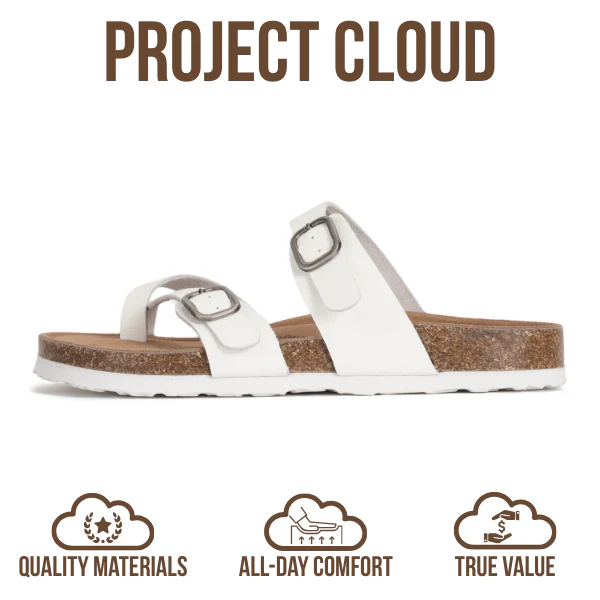 Project Cloud Women's | Genuine Leather Sandals | Memory Foam | Lightweight | Non-Slip - Lian - Image 22