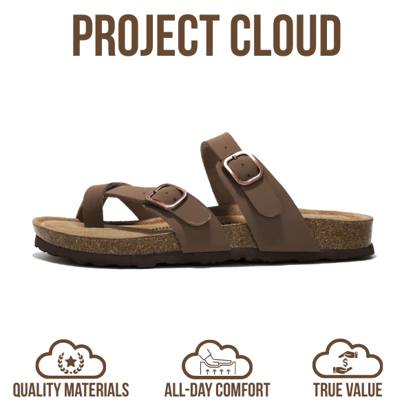 Project Cloud Women's | Genuine Leather Sandals | Memory Foam | Lightweight | Non-Slip - Lian - Image 28
