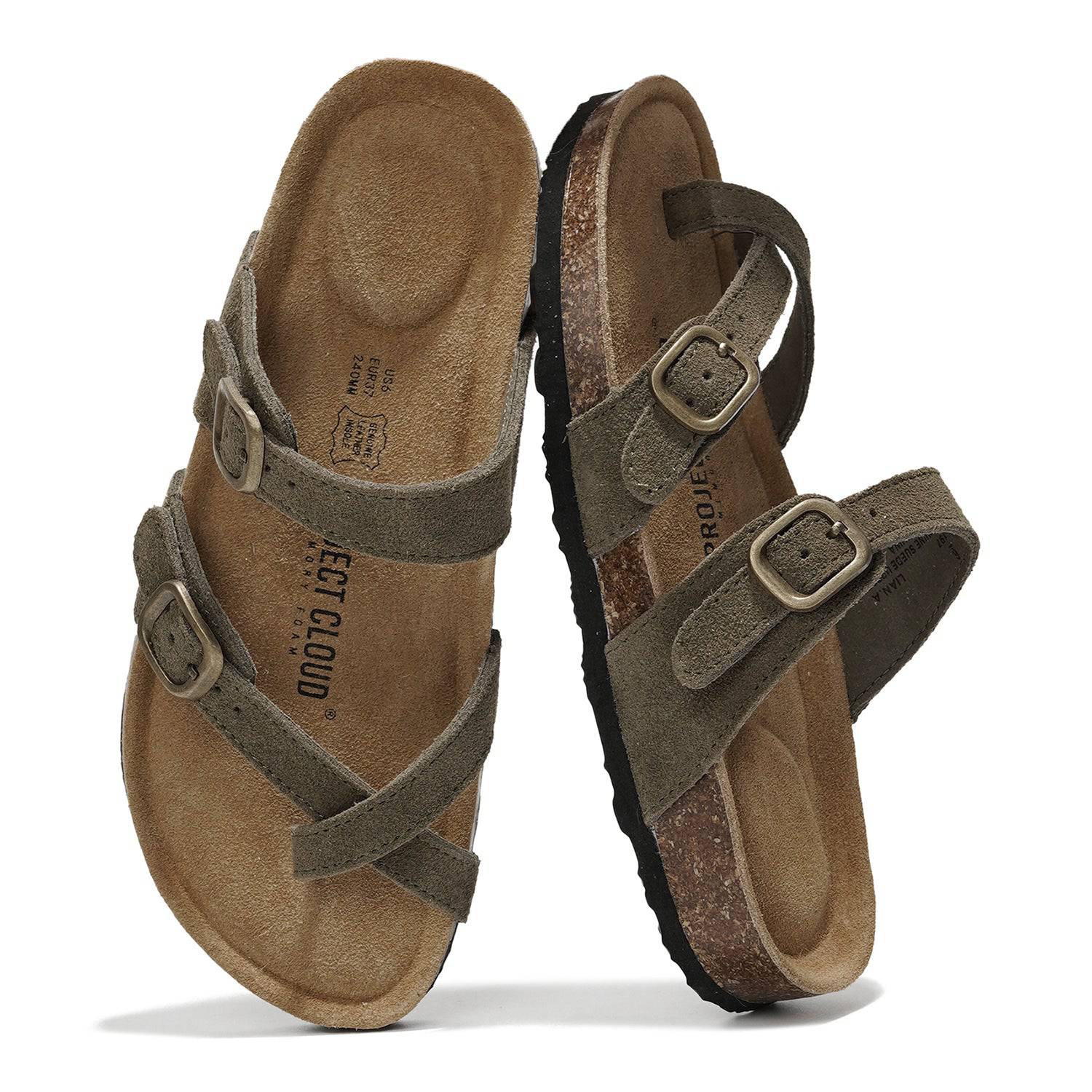 Project Cloud Women's | Genuine Leather Sandals | Memory Foam | Lightweight | Non-Slip - Lian - Image 31
