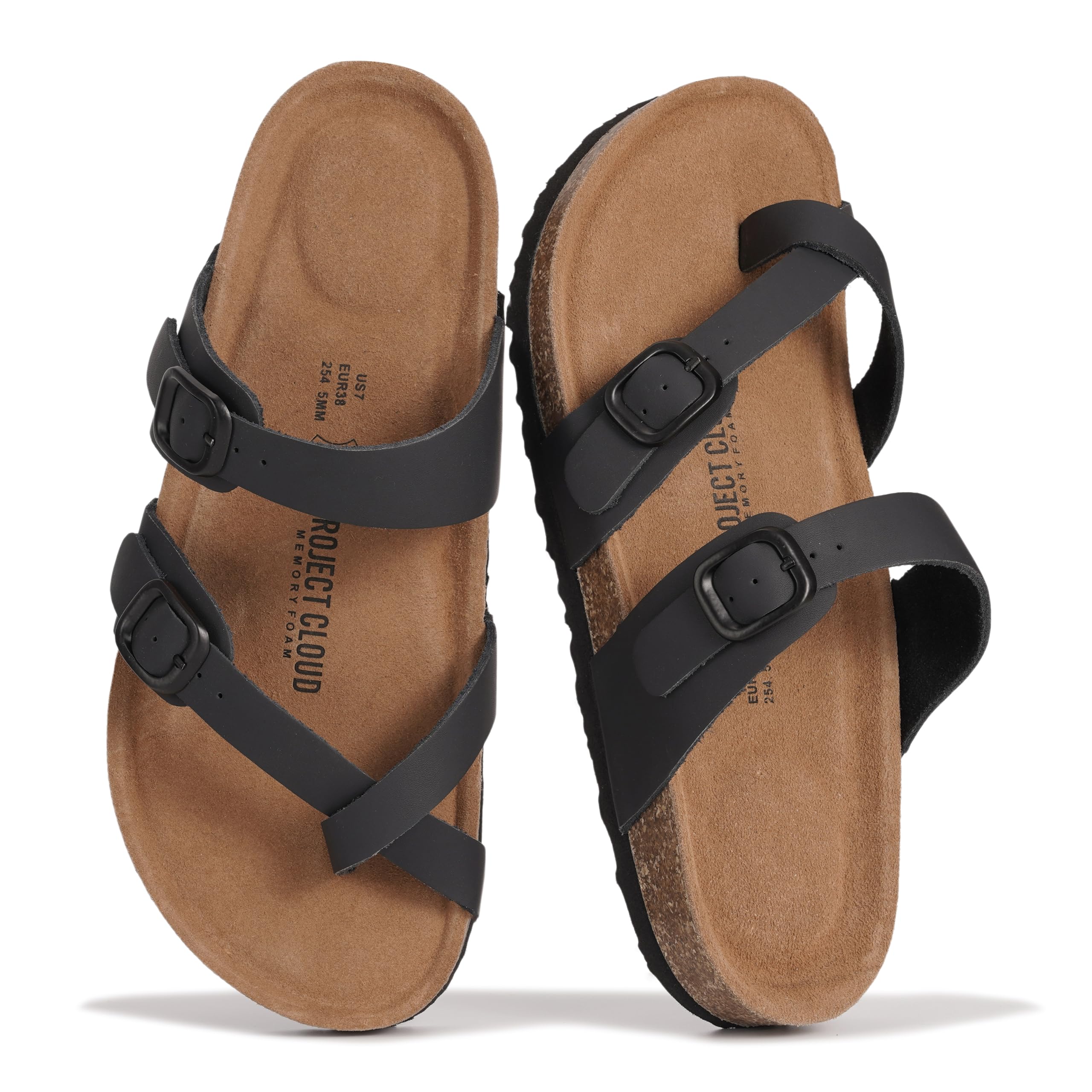 Project Cloud Women's | Genuine Leather Sandals | Memory Foam | Lightweight | Non-Slip - Lian - Image 34