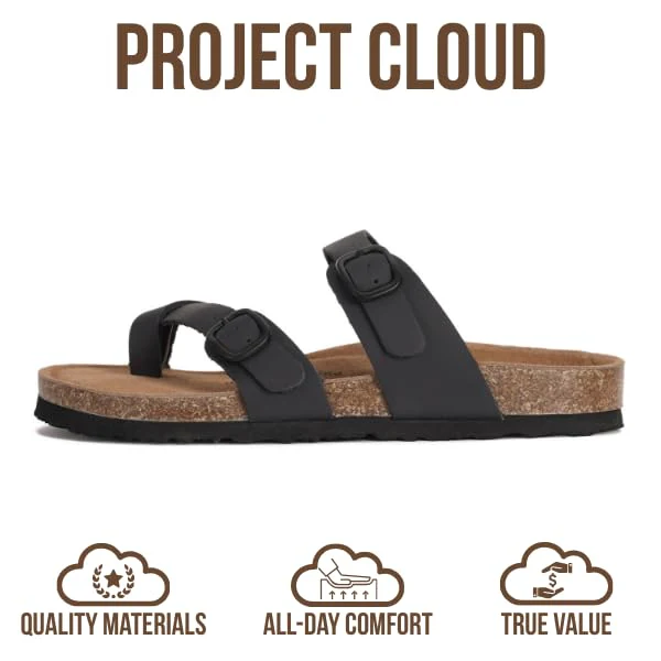 Project Cloud Women's | Genuine Leather Sandals | Memory Foam | Lightweight | Non-Slip - Lian - Image 37