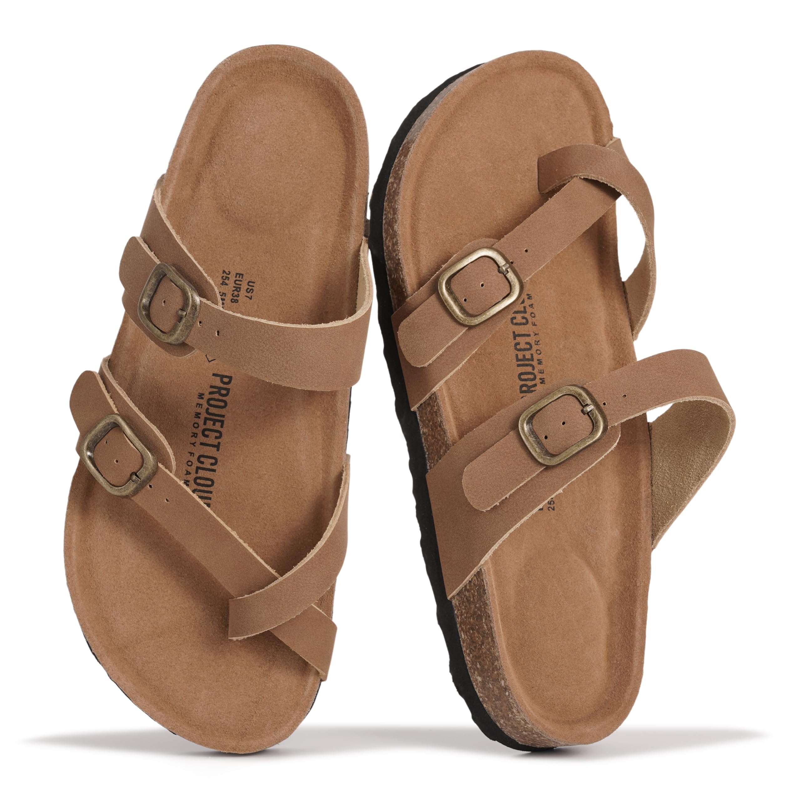 Project Cloud Women's | Genuine Leather Sandals | Memory Foam | Lightweight | Non-Slip - Lian - Image 39