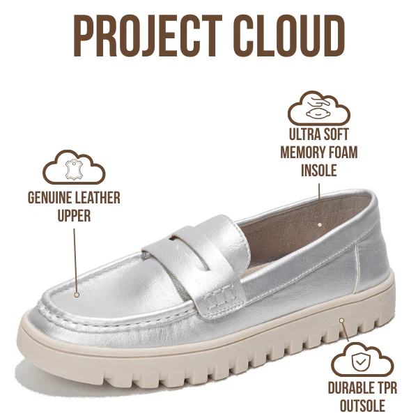 Project Cloud Women's | Genuine Leather Loafers | ProjectPlush | Lightweight | Non-Slip - Filide-1 - Image 27