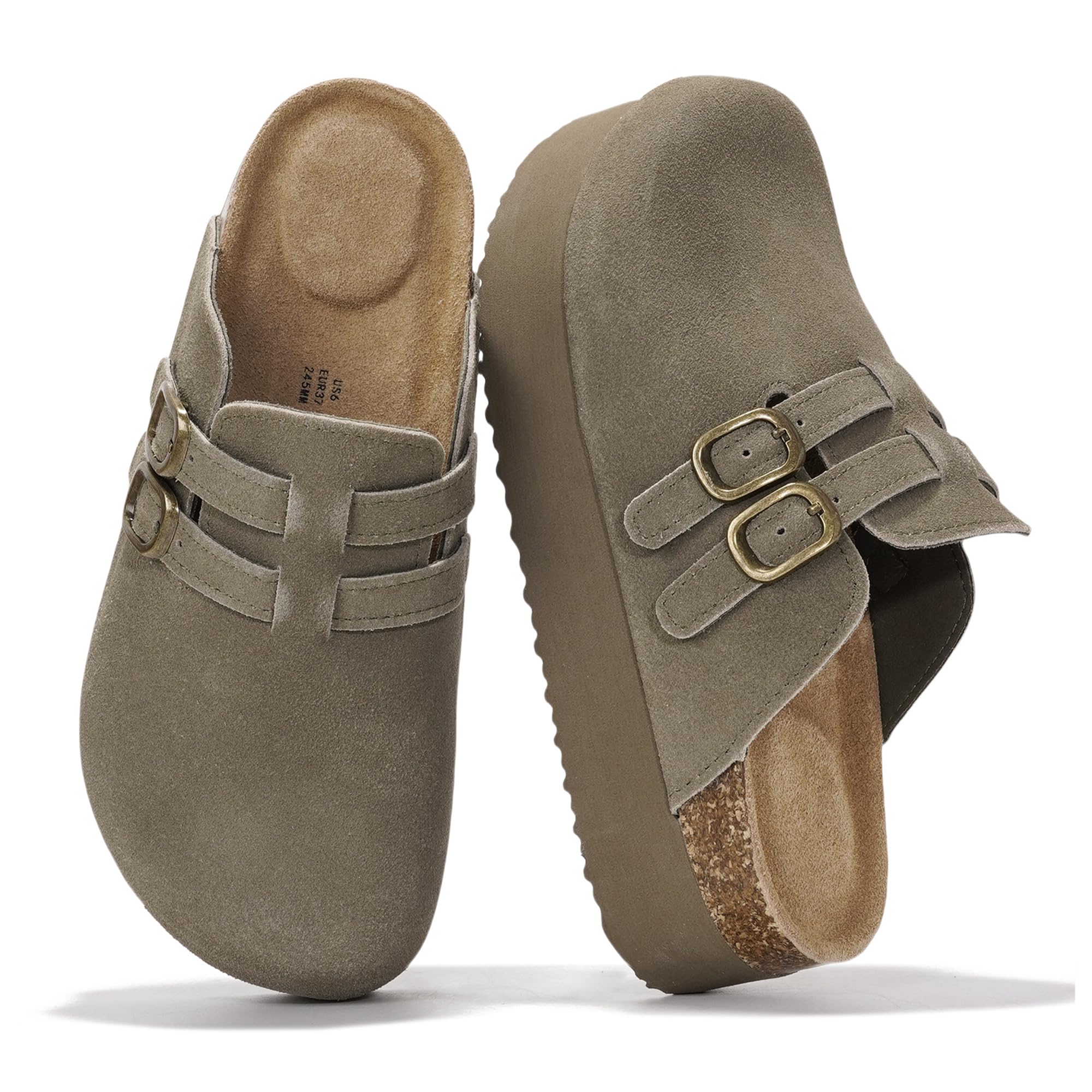 Project Cloud Women's | Genuine Leather Clogs for Women | Memory Foam | Lightweight | Non-Slip - Stephi - Image 13