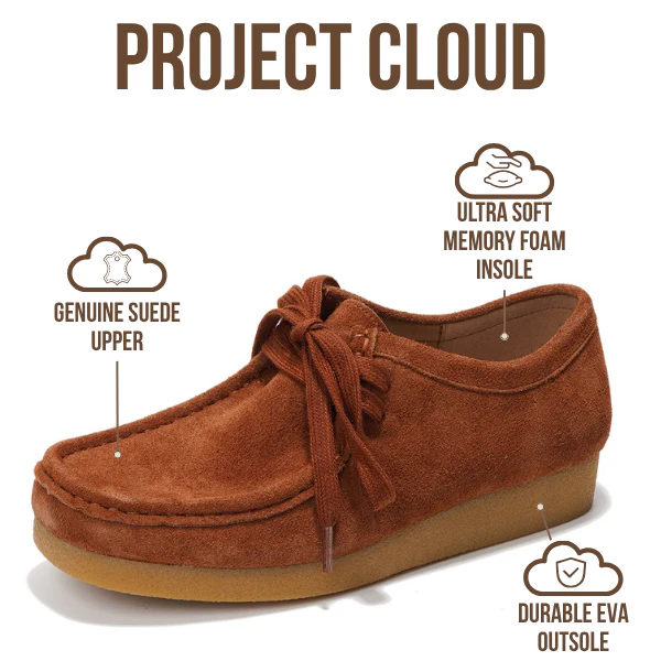 Project Cloud Women's | Oxford Shoes for Women | Genuine Leather | Memory Foam | Lightweight | Non-Slip - Wally - Image 39