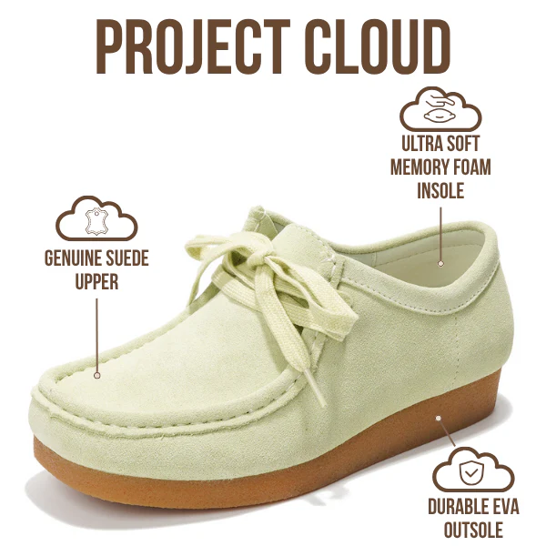 Project Cloud Women's | Oxford Shoes for Women | Genuine Leather | Memory Foam | Lightweight | Non-Slip - Wally - Image 9