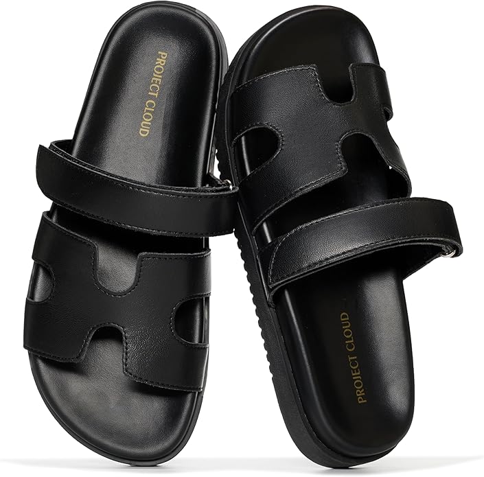 Project Cloud Women's | 100% Genuine Leather Women's Sandals | Plush Soft Insole | Lightweight | Non-Slip - Mayvy - Image 11