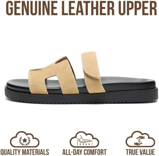 Project Cloud Women's | 100% Genuine Leather Women's Sandals | Plush Soft Insole | Lightweight | Non-Slip - Mayvy - Image 20