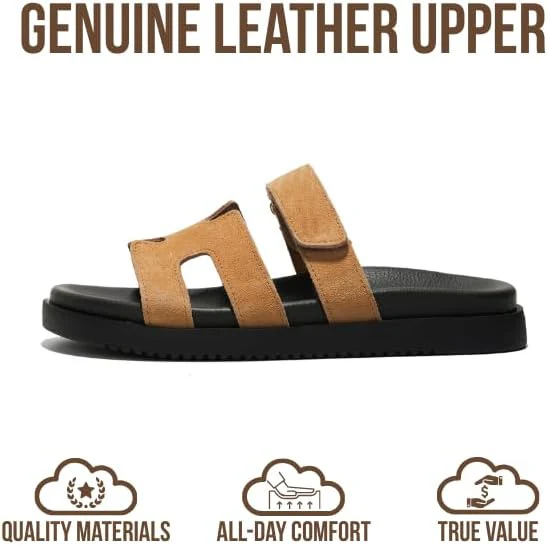 Project Cloud Women's | 100% Genuine Leather Women's Sandals | Plush Soft Insole | Lightweight | Non-Slip - Mayvy - Image 25