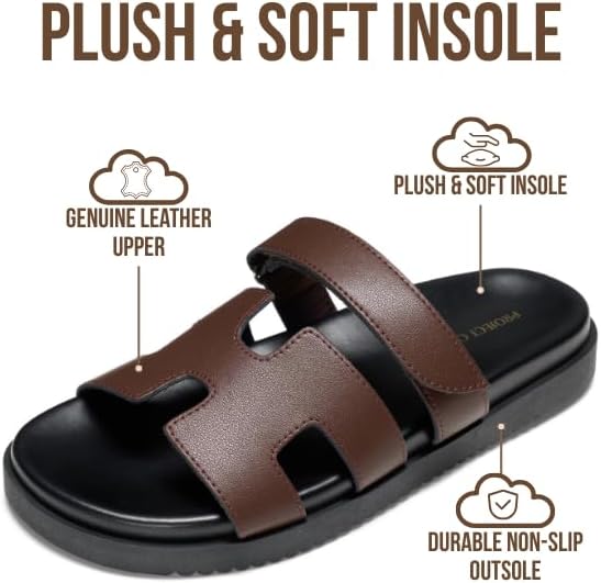 Project Cloud Women's | 100% Genuine Leather Women's Sandals | Plush Soft Insole | Lightweight | Non-Slip - Mayvy - Image 47