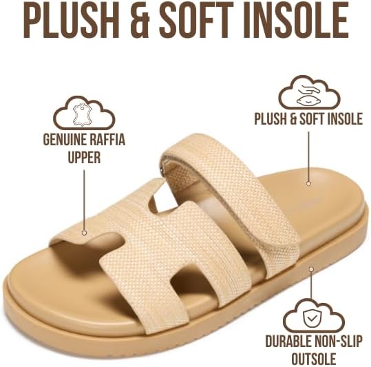 Project Cloud Women's | 100% Genuine Leather Women's Sandals | Plush Soft Insole | Lightweight | Non-Slip - Mayvy - Image 52