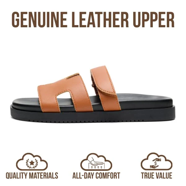 Project Cloud Women's | 100% Genuine Leather Women's Sandals | Plush Soft Insole | Lightweight | Non-Slip - Mayvy - Image 58