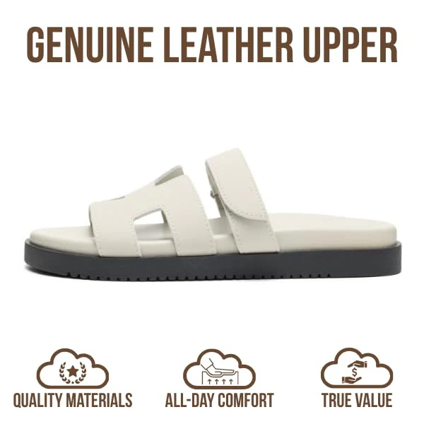 Project Cloud Women's | 100% Genuine Leather Women's Sandals | Plush Soft Insole | Lightweight | Non-Slip - Mayvy - Image 9