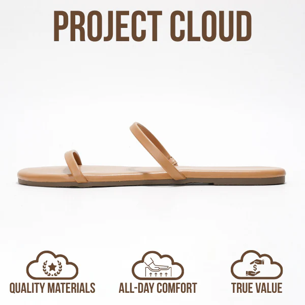 Project Cloud Women's | Flip Flops for Women | Eco-Leather | Memory Foam | Non-Slip - Transition - Image 15
