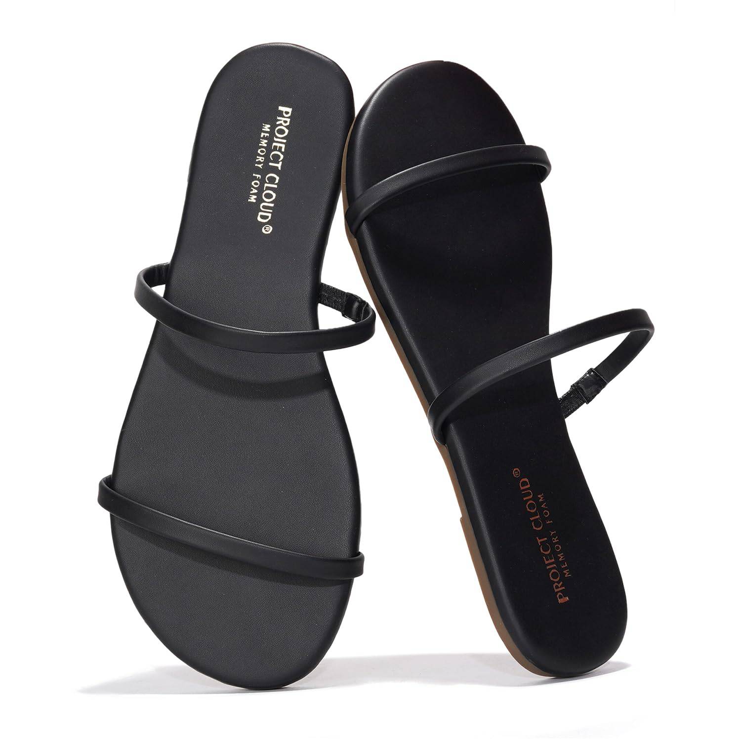 Project Cloud Women's | Flip Flops for Women | Eco-Leather | Memory Foam | Non-Slip - Transition - Image 18