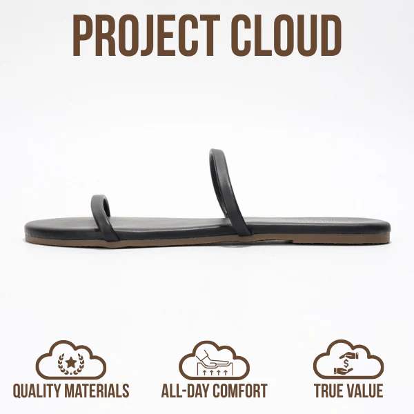 Project Cloud Women's | Flip Flops for Women | Eco-Leather | Memory Foam | Non-Slip - Transition - Image 21