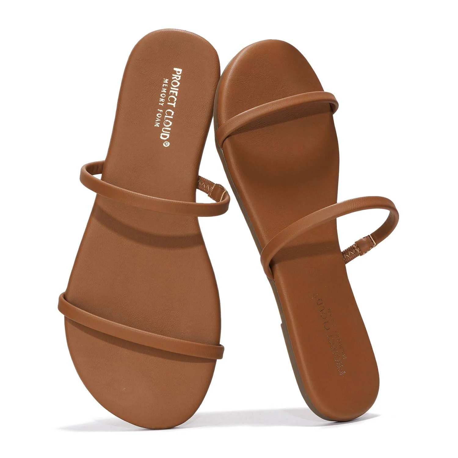 Project Cloud Women's | Flip Flops for Women | Eco-Leather | Memory Foam | Non-Slip - Transition - Image 24