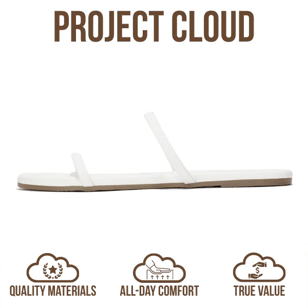 Project Cloud Women's | Flip Flops for Women | Eco-Leather | Memory Foam | Non-Slip - Transition - Image 45