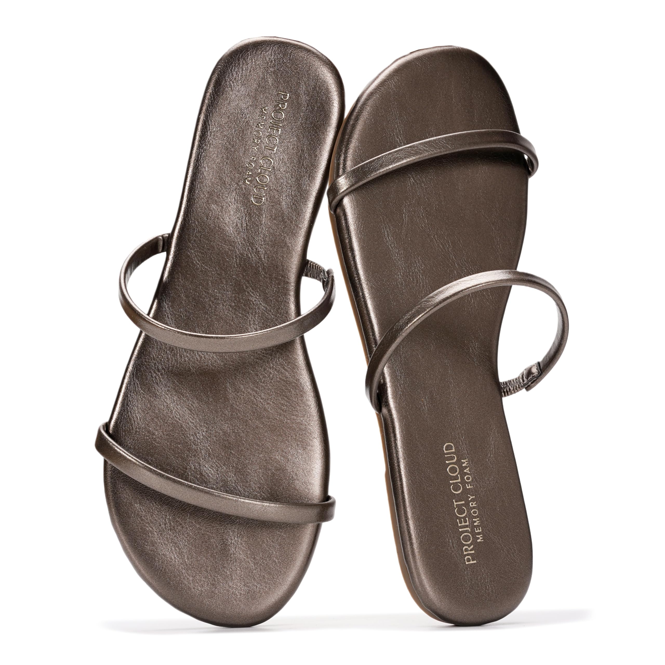 Project Cloud Women's | Flip Flops for Women | Eco-Leather | Memory Foam | Non-Slip - Transition - Image 54