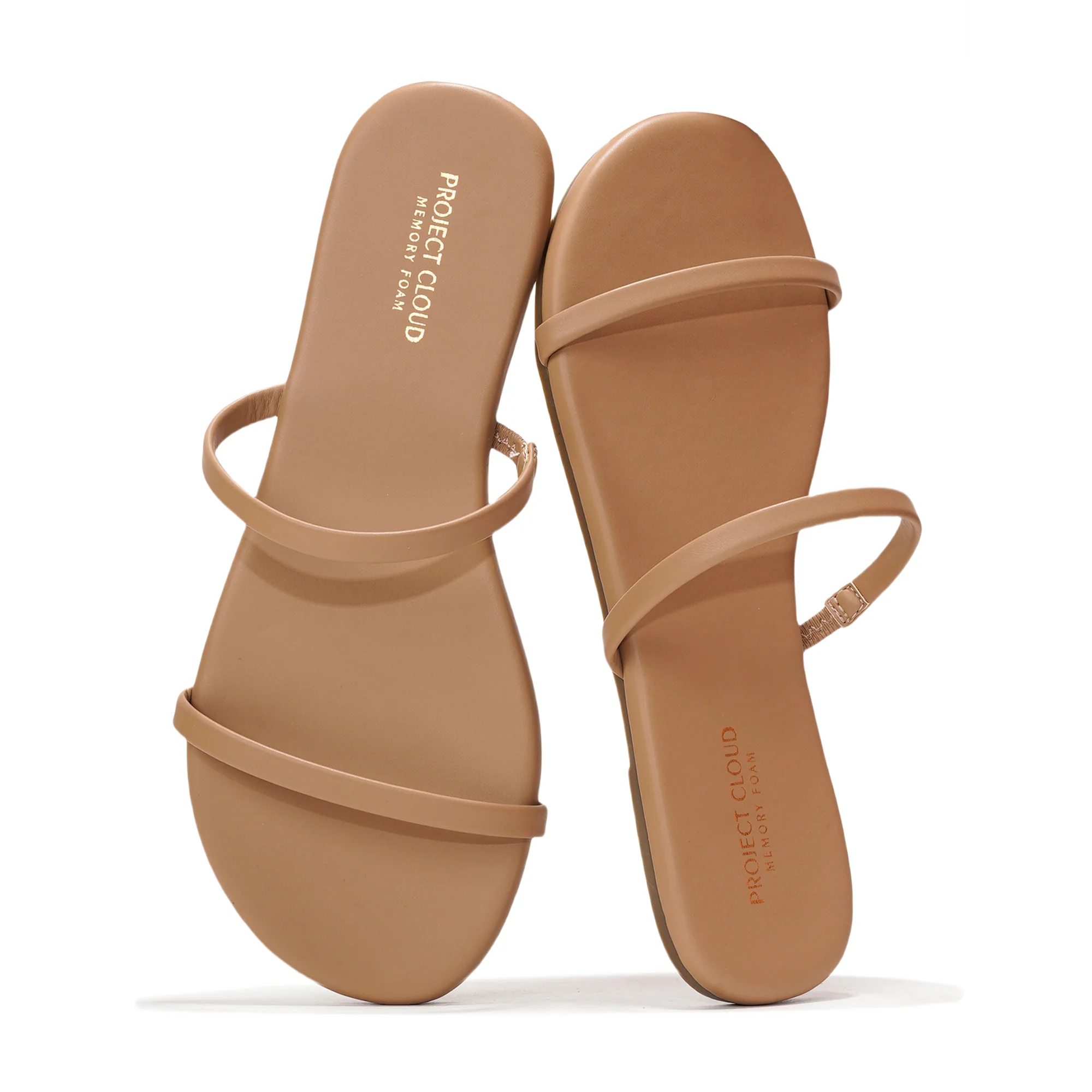 Project Cloud Women's | Flip Flops for Women | Eco-Leather | Memory Foam | Non-Slip - Transition - Image 6
