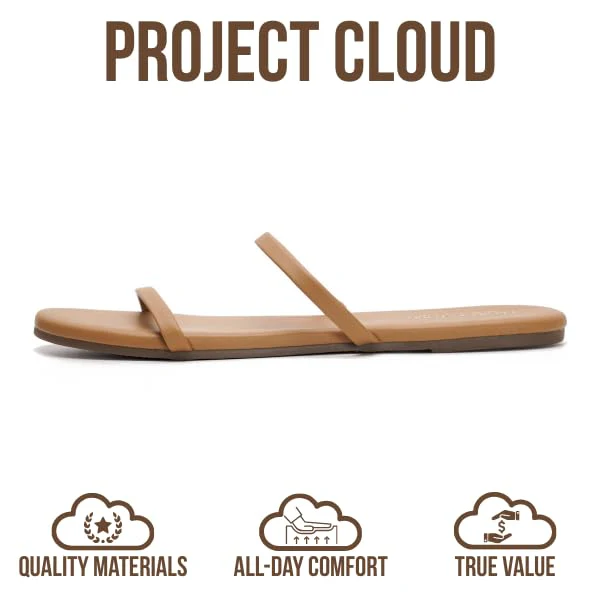 Project Cloud Women's | Flip Flops for Women | Eco-Leather | Memory Foam | Non-Slip - Transition - Image 62