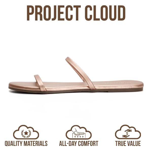 Project Cloud Women's | Flip Flops for Women | Eco-Leather | Memory Foam | Non-Slip - Transition - Image 67