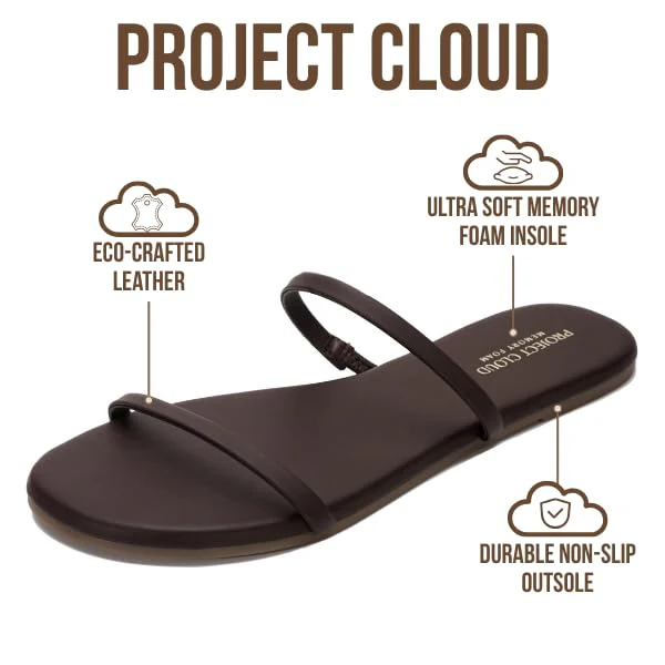 Project Cloud Women's | Flip Flops for Women | Eco-Leather | Memory Foam | Non-Slip - Transition - Image 71